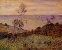 Monet, Claude Oscar - The Cliffs of Varengeville, Gust of Wind